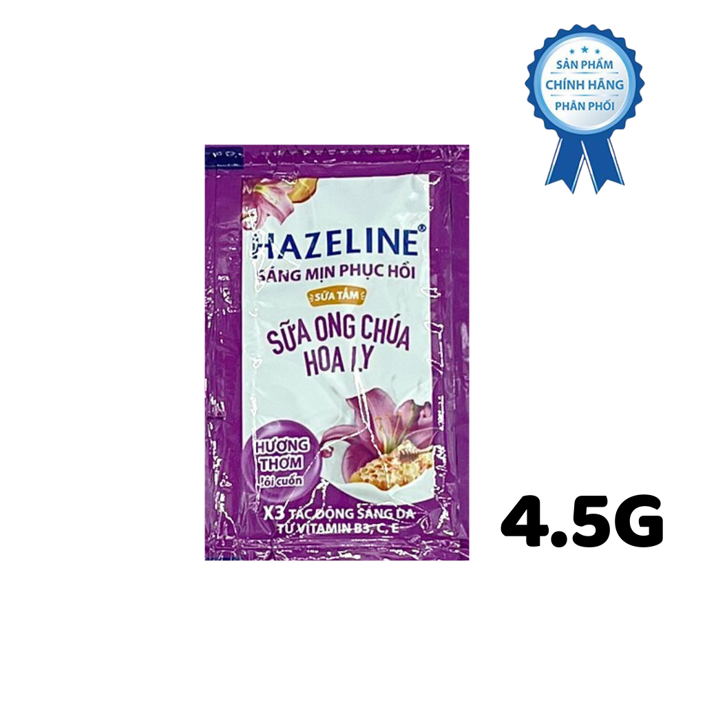 Hazeline sữa tắm Sữa ong Chúa 4.5gr x 12 gói/dây