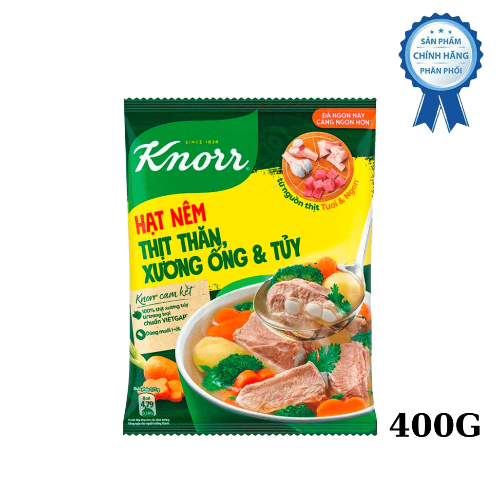 Knorr Hạt Nêm thịt thăn xương ống 400gr x 16 gói/thùng