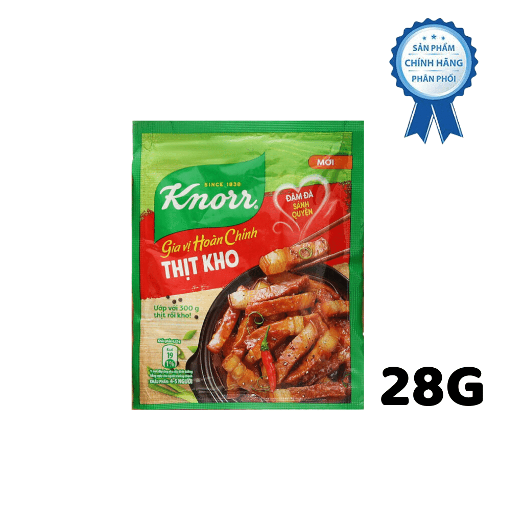 Knorr Gia vị hoàn chỉnh Thịt Kho 28gr x 60 gói/thùng