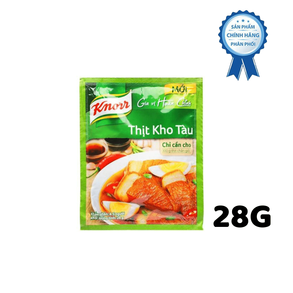 Knorr gia vị hoàn chỉnh Thịt Kho Tàu 28gr x 60 gói/thùng