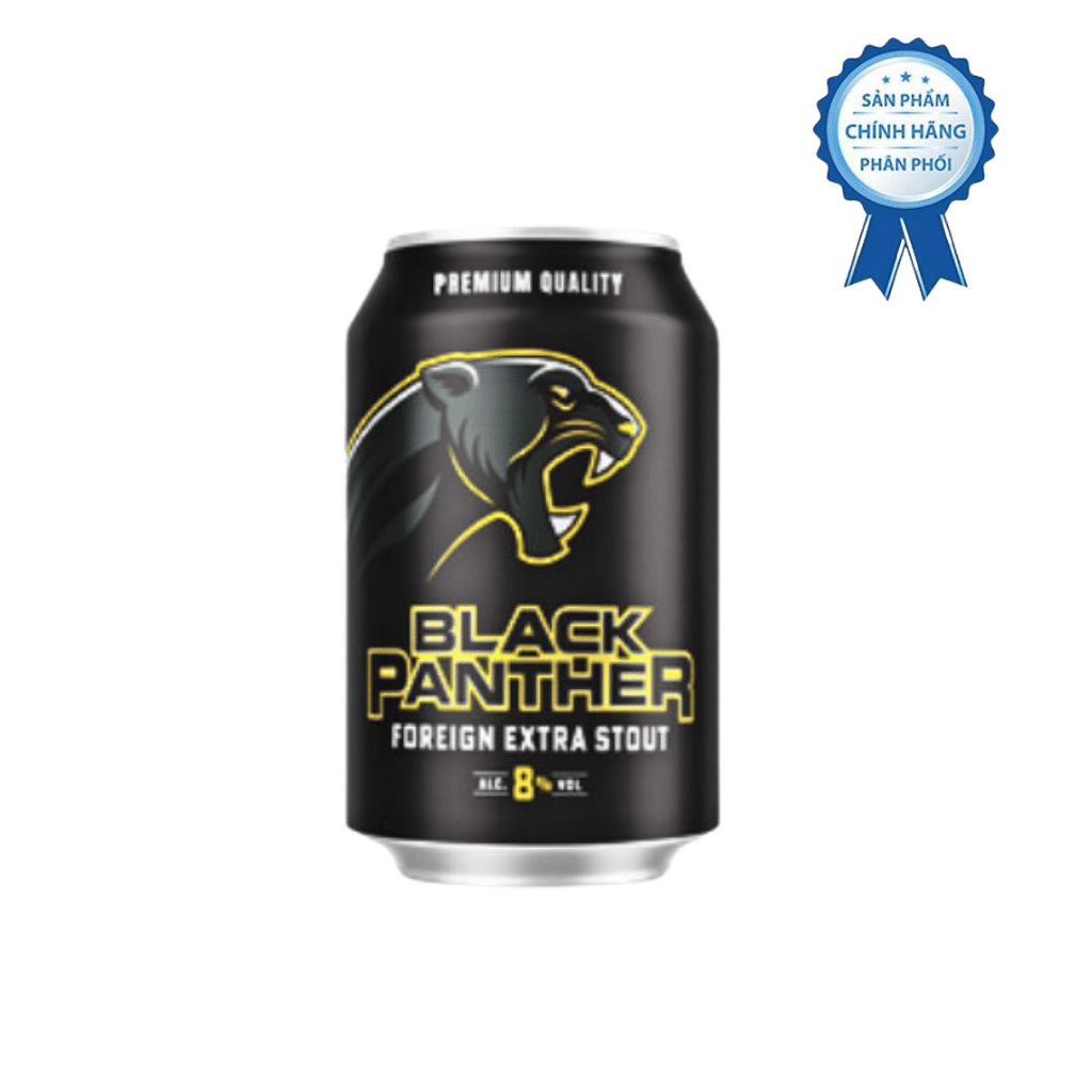 Bia Black Panther 8% (Campuchia) 330ml x 24 lon/thùng