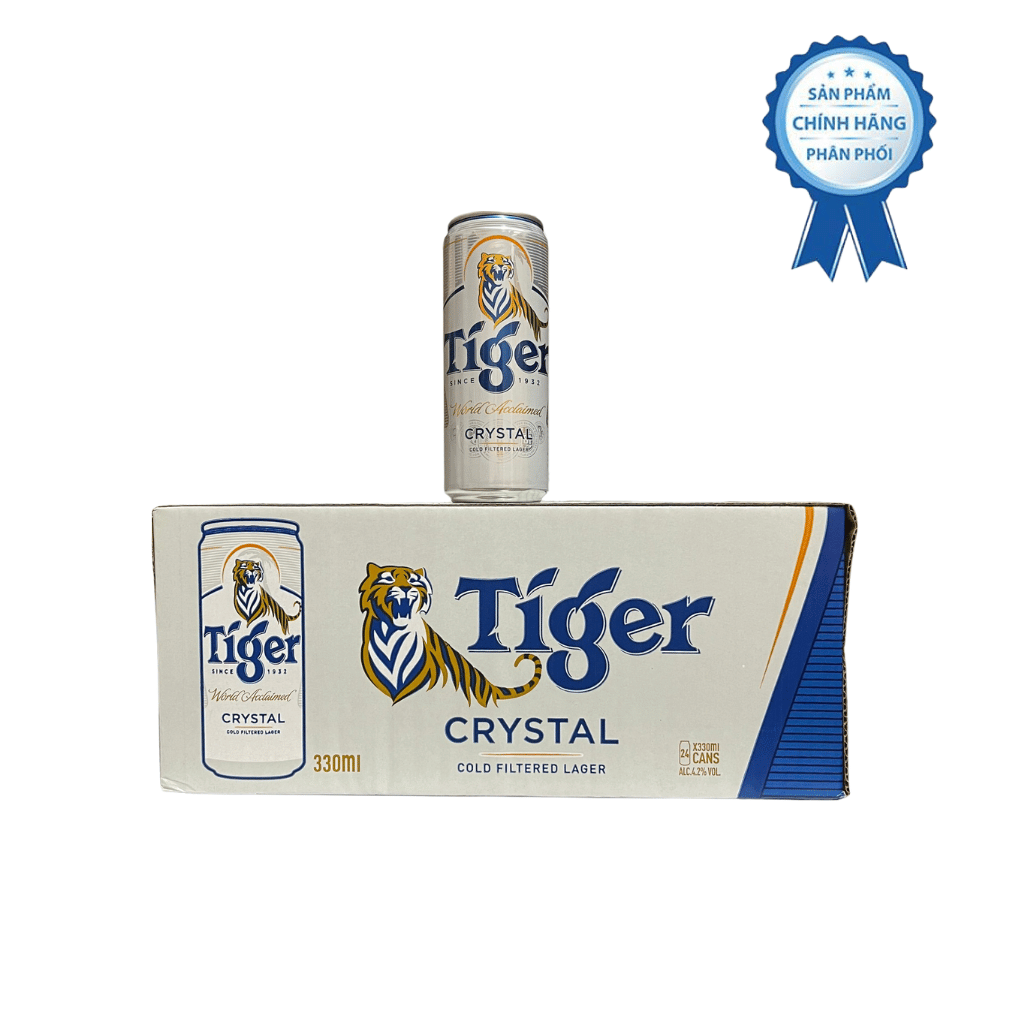 Bia Tiger Bạc 4.2% (Campuchia) 330ml x 24 lon/thùng